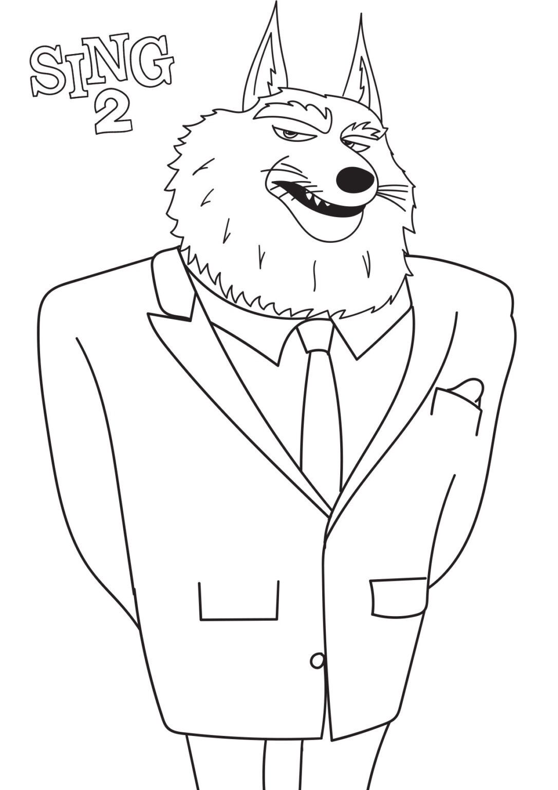 Sing coloring pages printable pdf