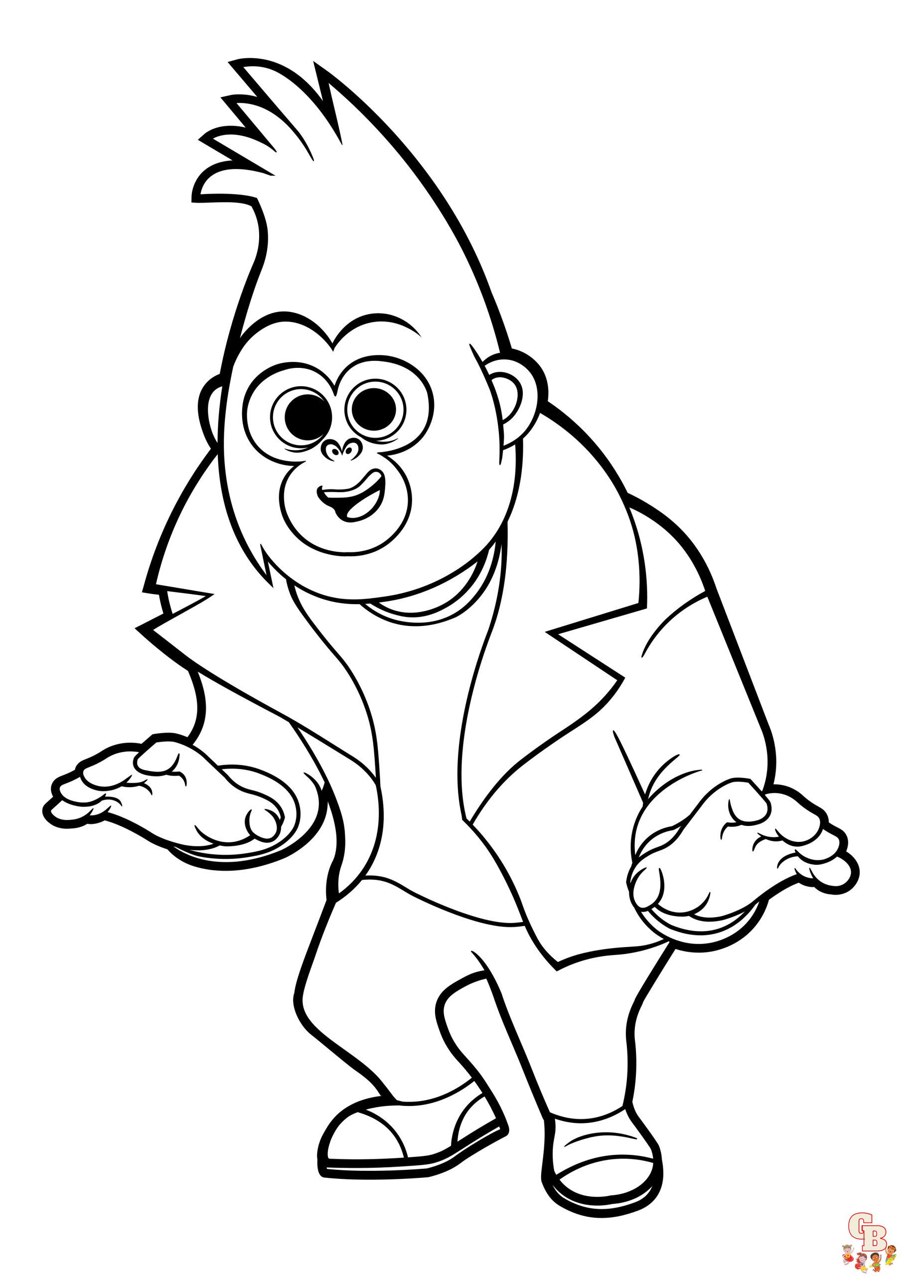 Sing coloring pages