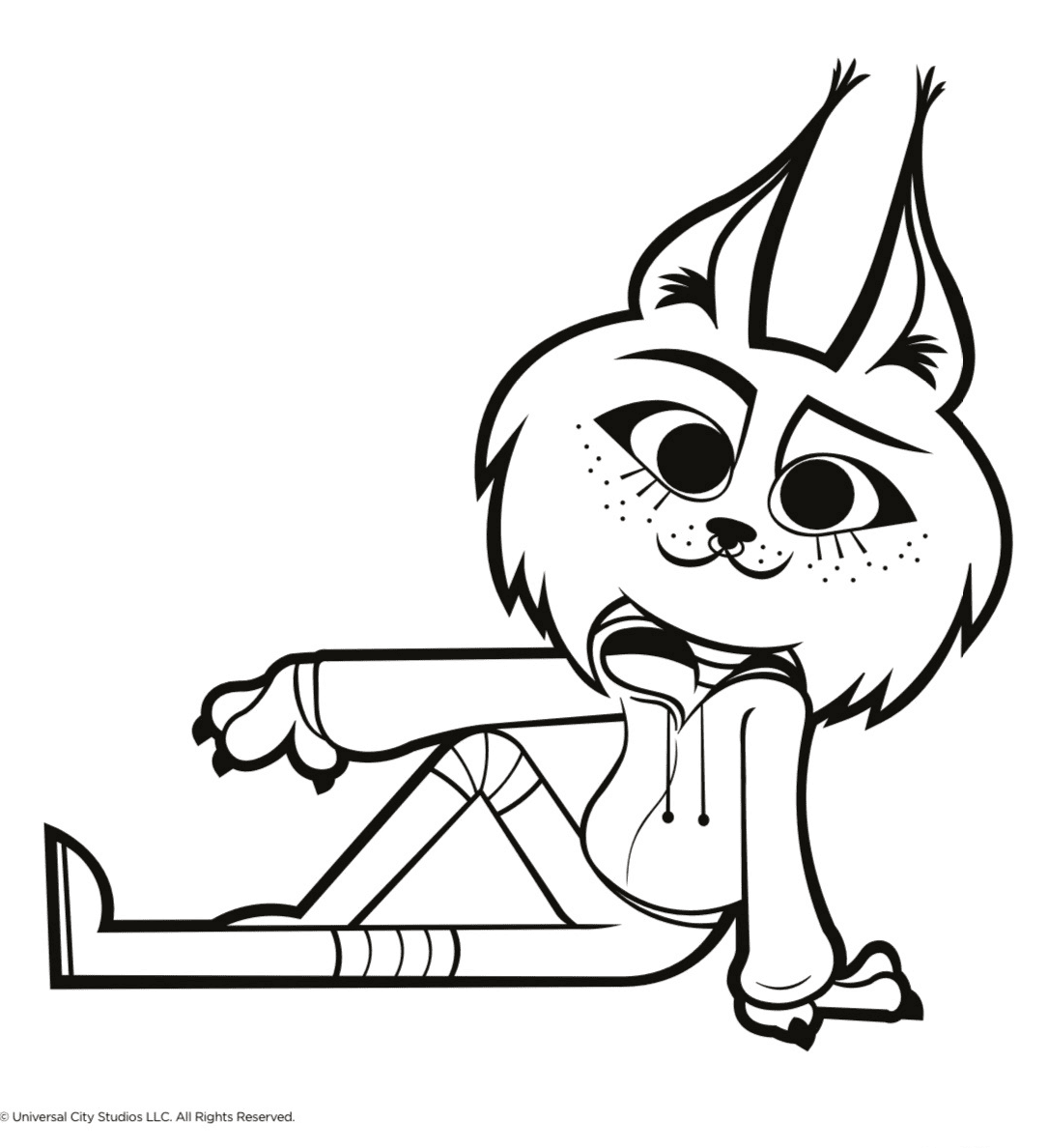 Sing nooshy coloring page