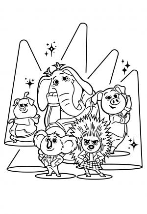 Free printable sing coloring pages sheets and pictures for adults and kids girls and boys