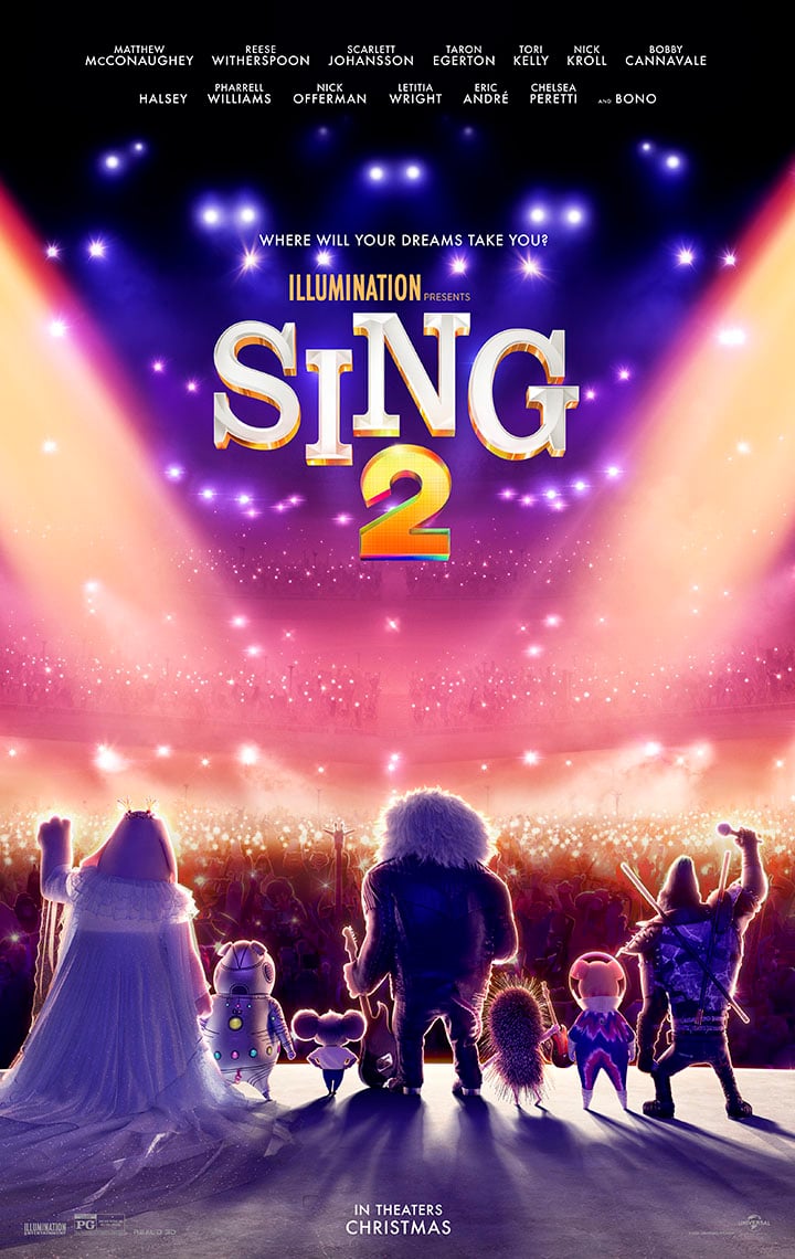 Sing movie review and activity pages