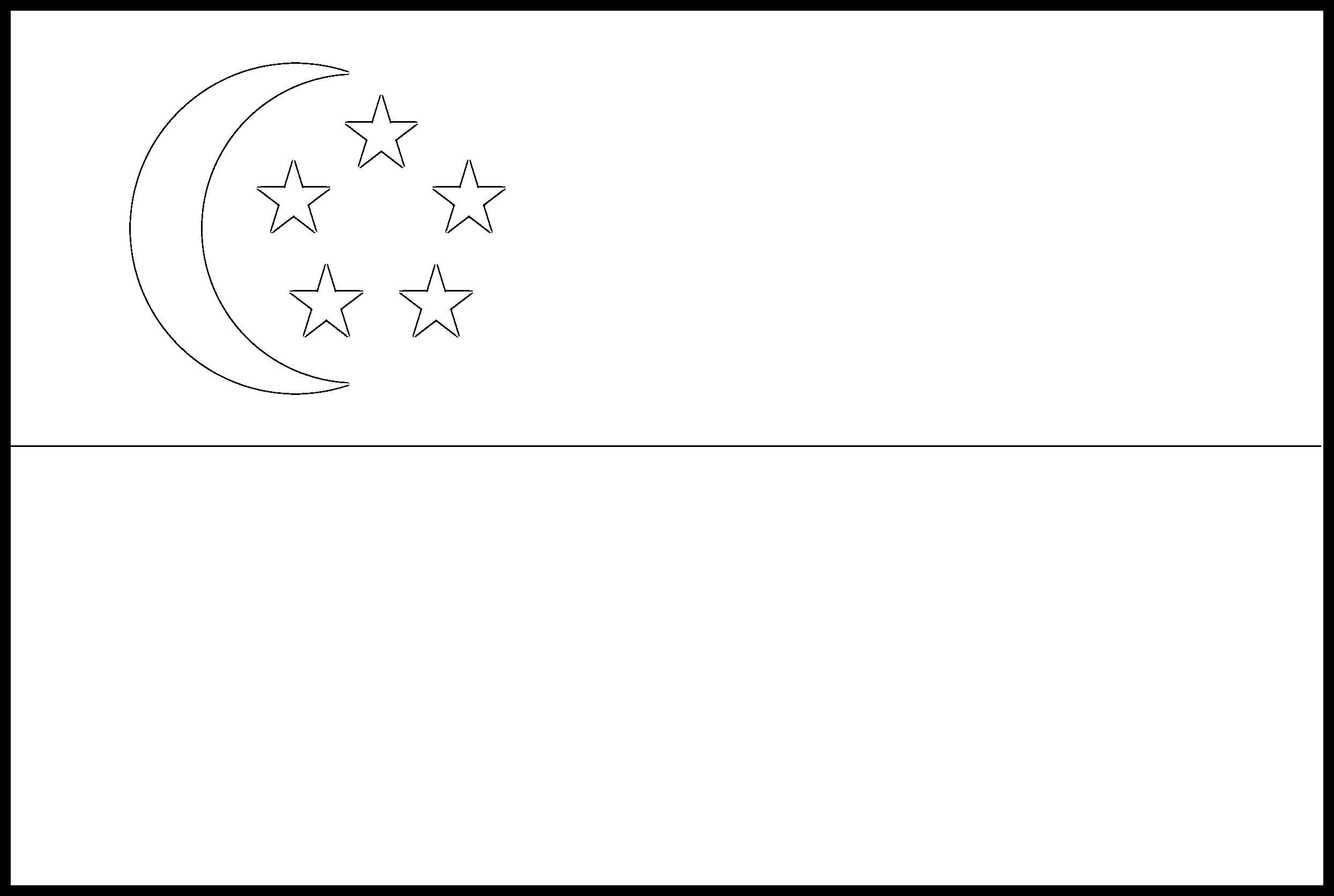 Singapore flag colouring page â flags web