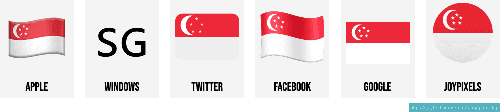Ðð flag of singapore emoji