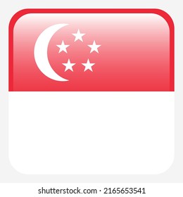 Round d button national flag singapore stock vector royalty free