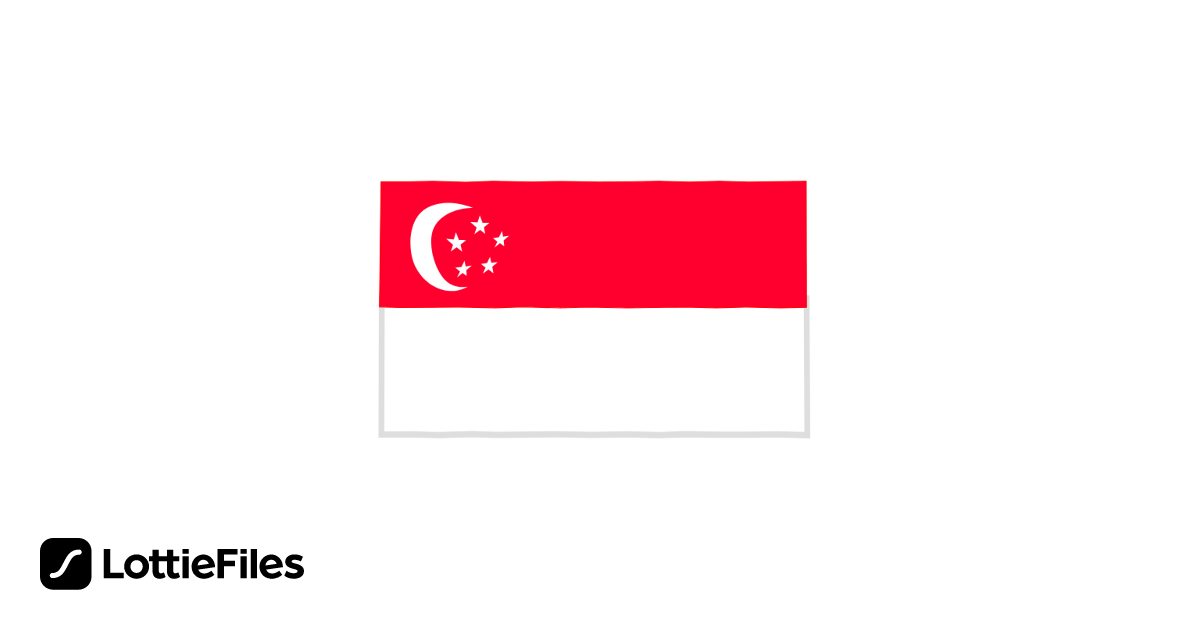 Singapore flag animation by rupesh kumar