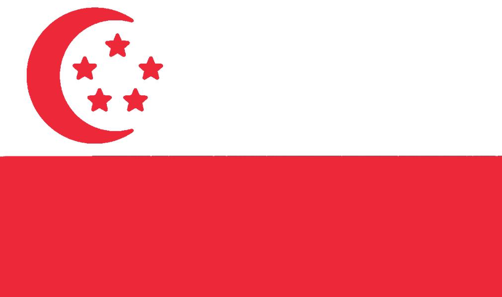 Singapores flag but the colours are inverted rjacksucksatgeography