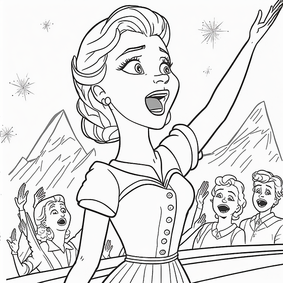 Elsa singing color all day