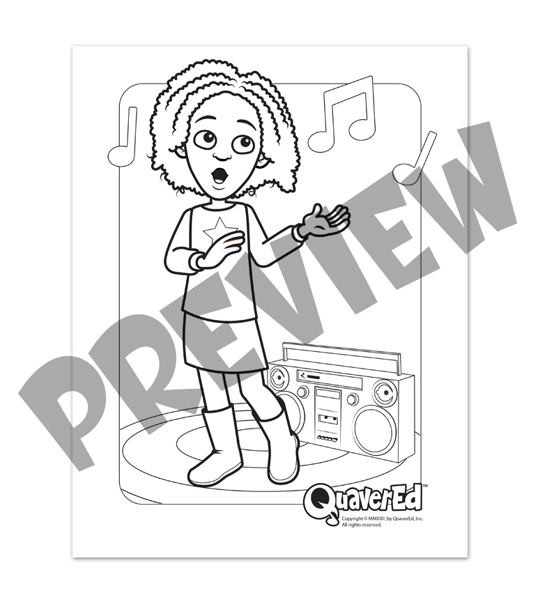 Coloring with digital coloring book â quaver