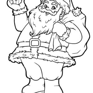 Santa claus coloring pages printable for free download