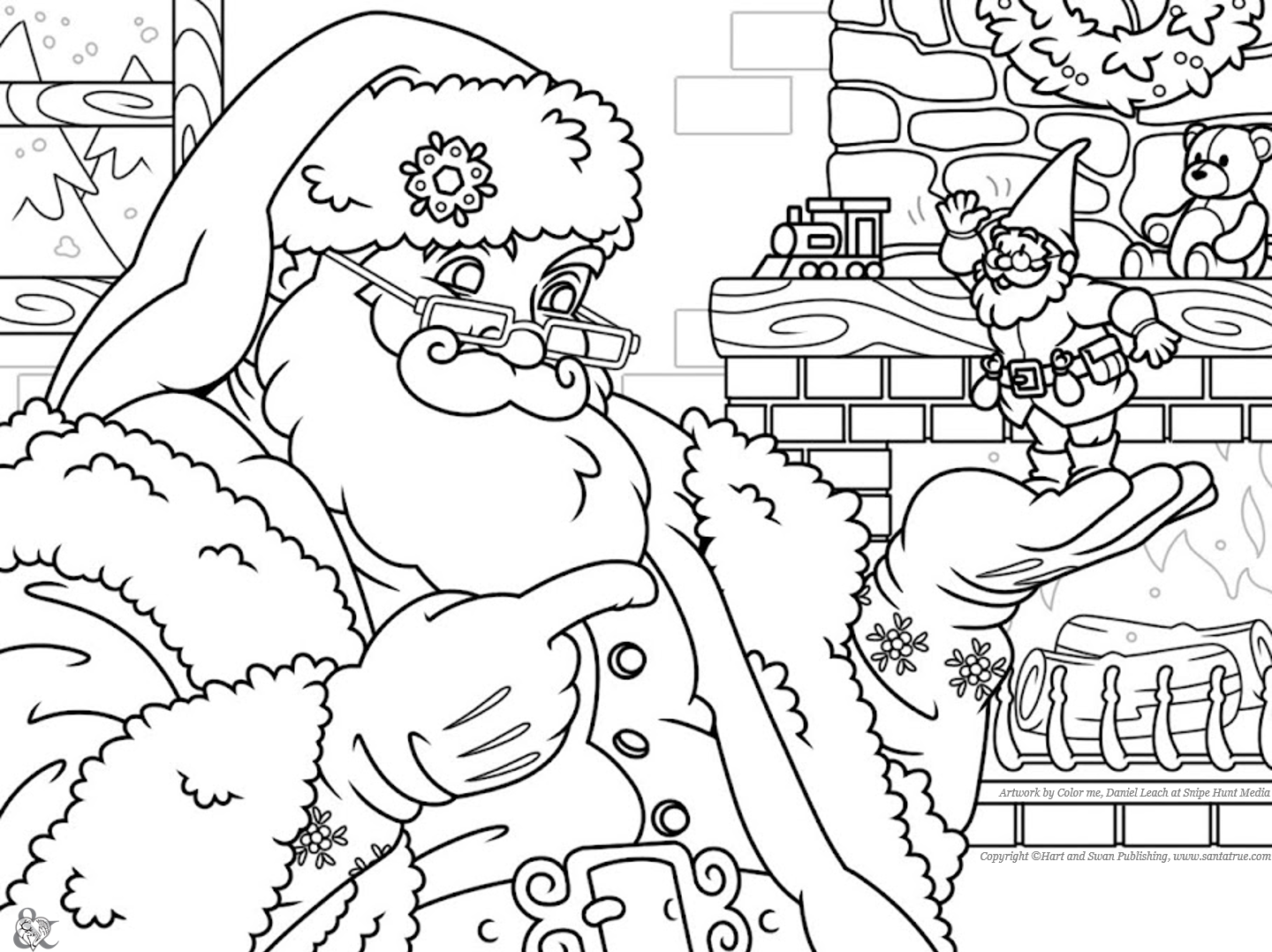 Coloring â santa true