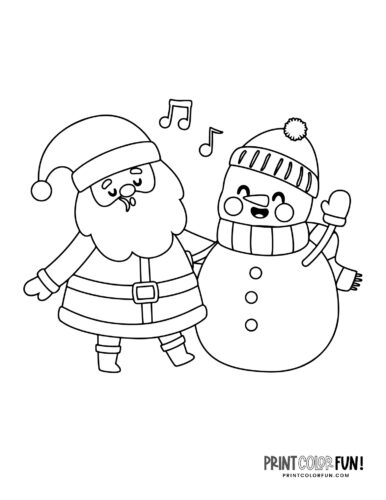 Cute santa claus coloring pages for craft learning fun plus twas the night before christmas at