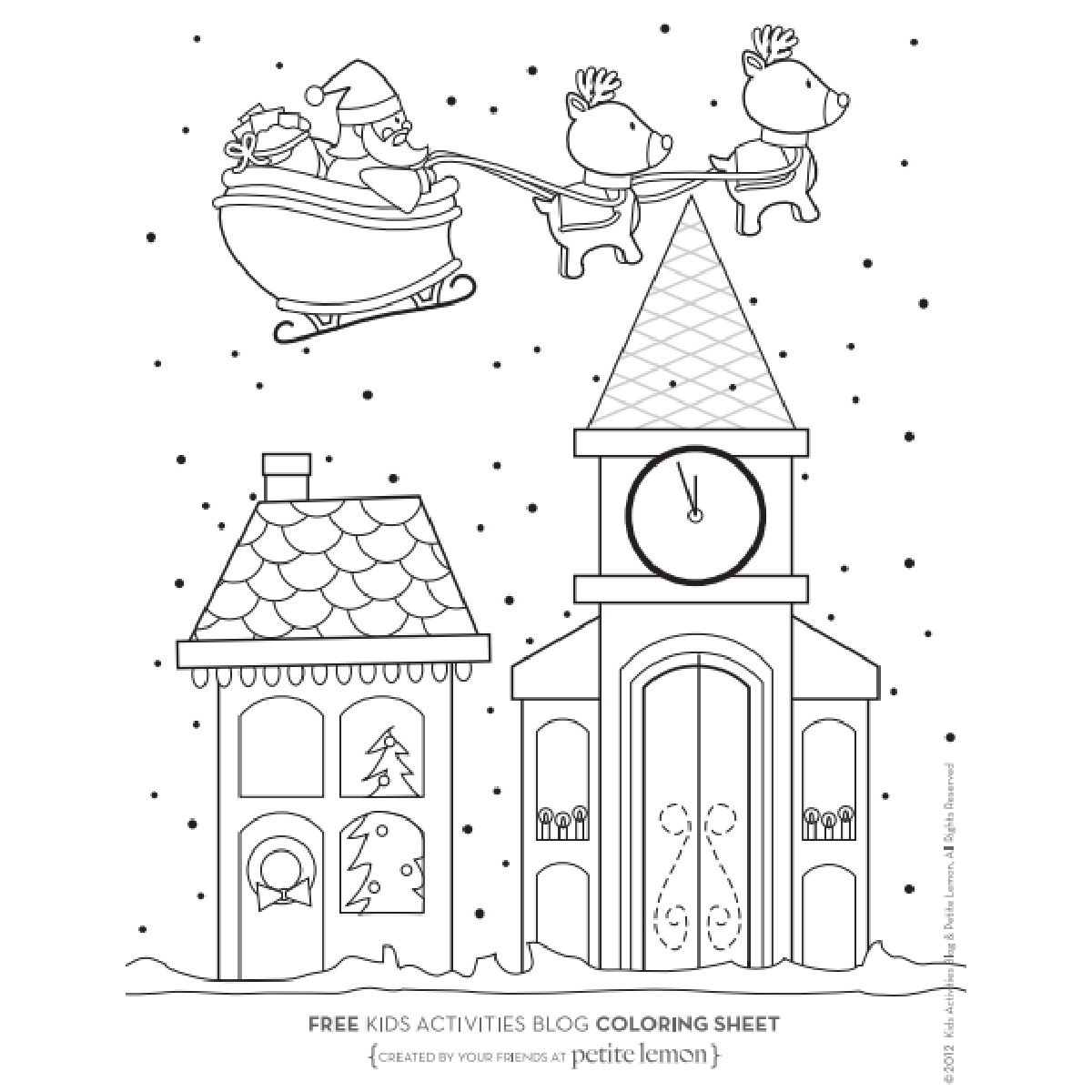 Festive christmas coloring pages for kids perfect for december kids activities blog