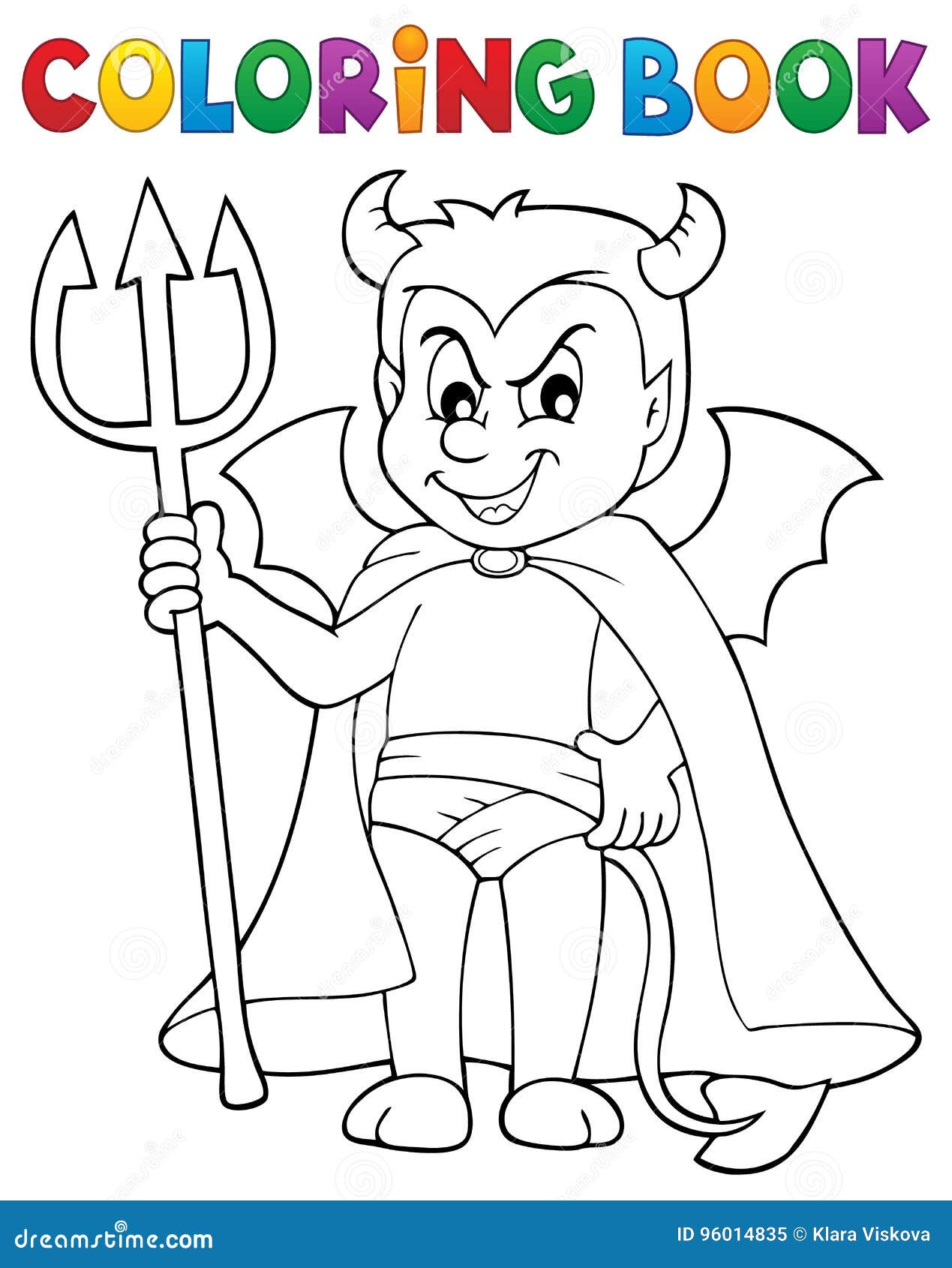 Devil coloring stock illustrations â devil coloring stock illustrations vectors clipart