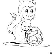 Group of creepy monsters coloring pages