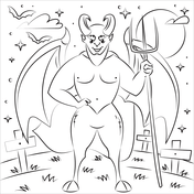 Demons devils coloring pages free coloring pages