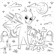Demons devils coloring pages free coloring pages