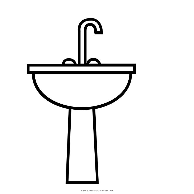 Sink coloring page