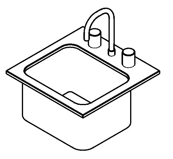 Kitchen sink in rfa cad download
