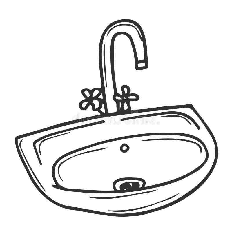 Doodle sink stock illustrations â doodle sink stock illustrations vectors clipart