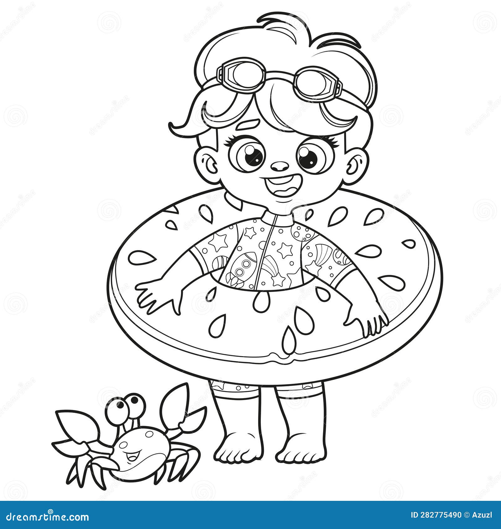 Swimming ring coloring stock illustrations â swimming ring coloring stock illustrations vectors clipart