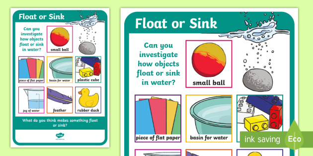 Floating sinking what things float what things sink