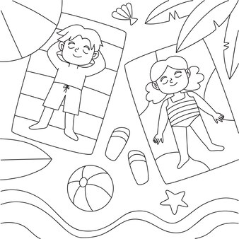 Page swim ring coloring pages images