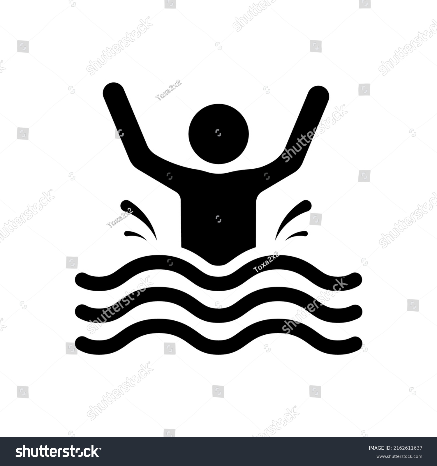 Water drowning over royalty