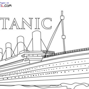 Titanic coloring pages printable for free download