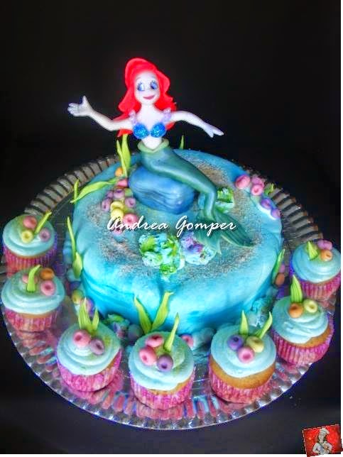 Ariel la sirenita en porcelana frãa andrea gomper