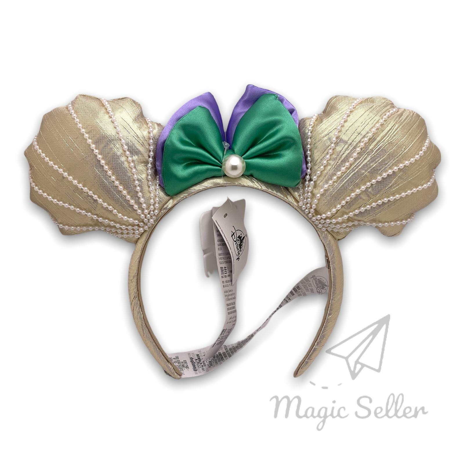 Disney park baublebar ariel the little mermaid seashell pearl ear headband