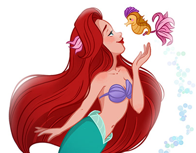 Little mermaid projects photos videos logos illustrations and branding