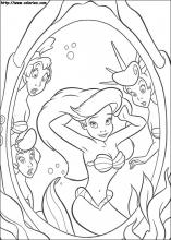 The little mermaid coloring pages on coloring