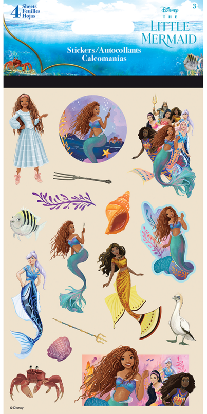 Buy trends the little mermaid live action sheet stickers at free shipping in nada