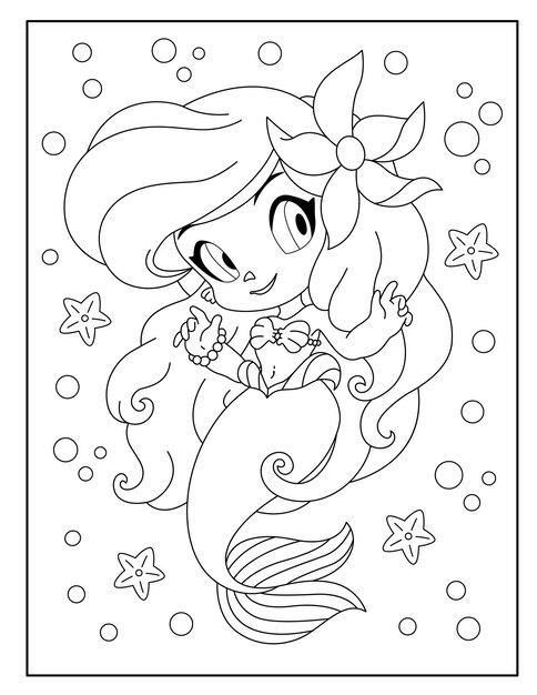 Page cute girl coloring page images