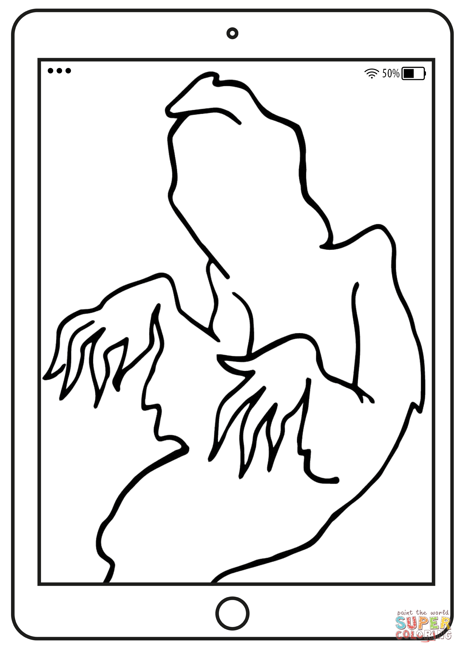 Draw spooky ghost selfie coloring page free printable coloring pages