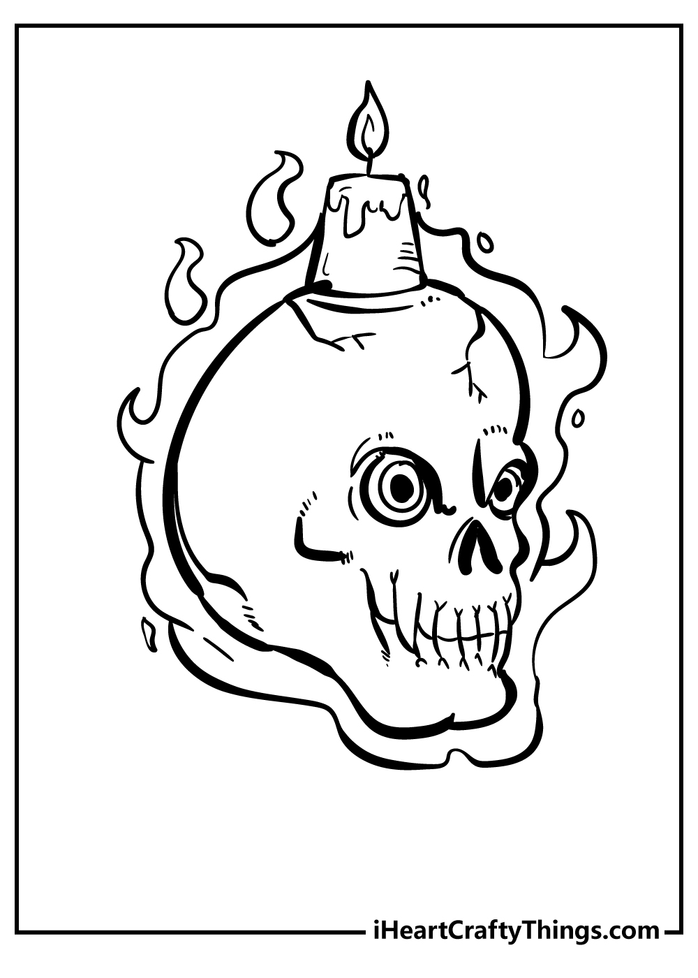 Spooky coloring pages free printables