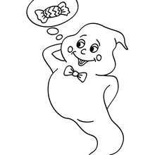 Scary ghost coloring pages