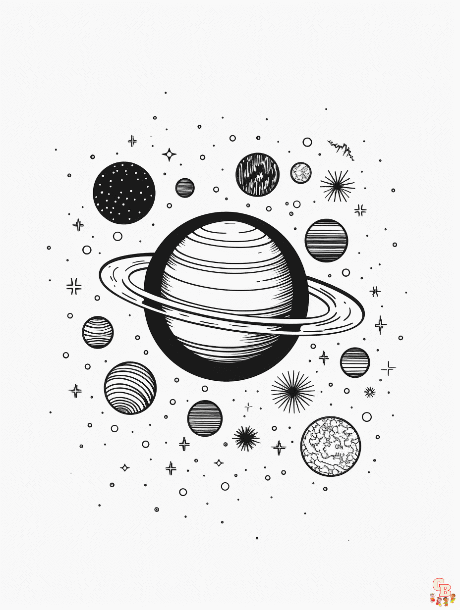 Explore the solar system free printable coloring pages