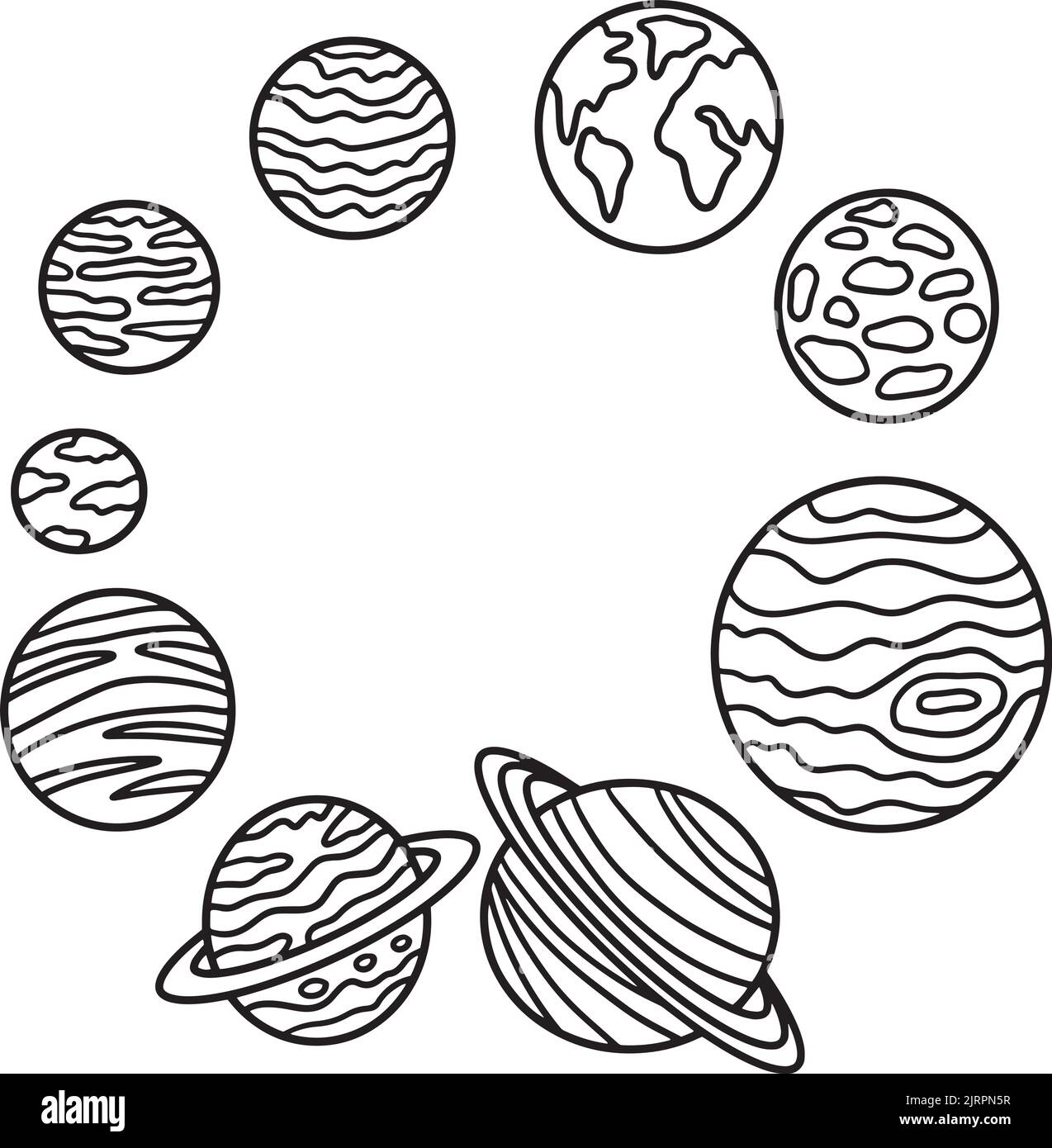 Solar system cut out stock images pictures