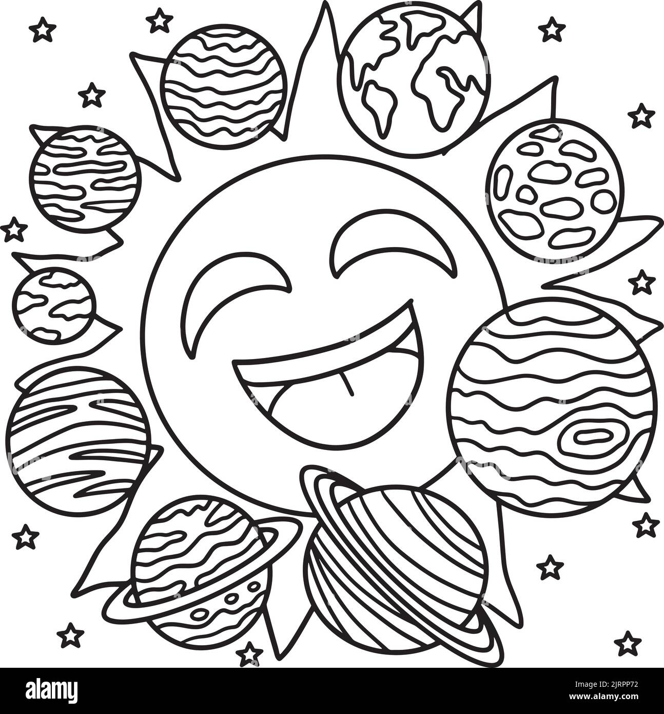 Solar system cut out stock images pictures
