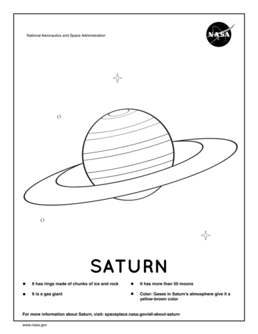 Desenho de planeta do sistema solar saturno para colorir desenhos para colorir e imprimir gratis