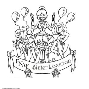 Five nights at freddys fnaf coloring pages printable for free download