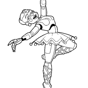 Ballora coloring pages printable for free download