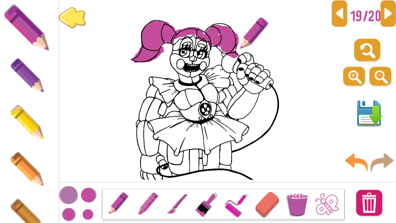 Fnaf coloring page â spil online gratis pã games
