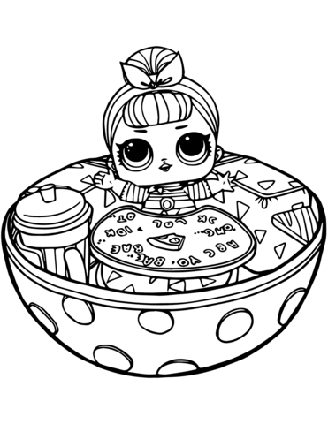 Sis swing lol surprise doll coloring page free printable coloring pages