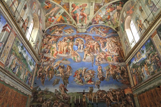 The sistine chapel ceiling paintings history more