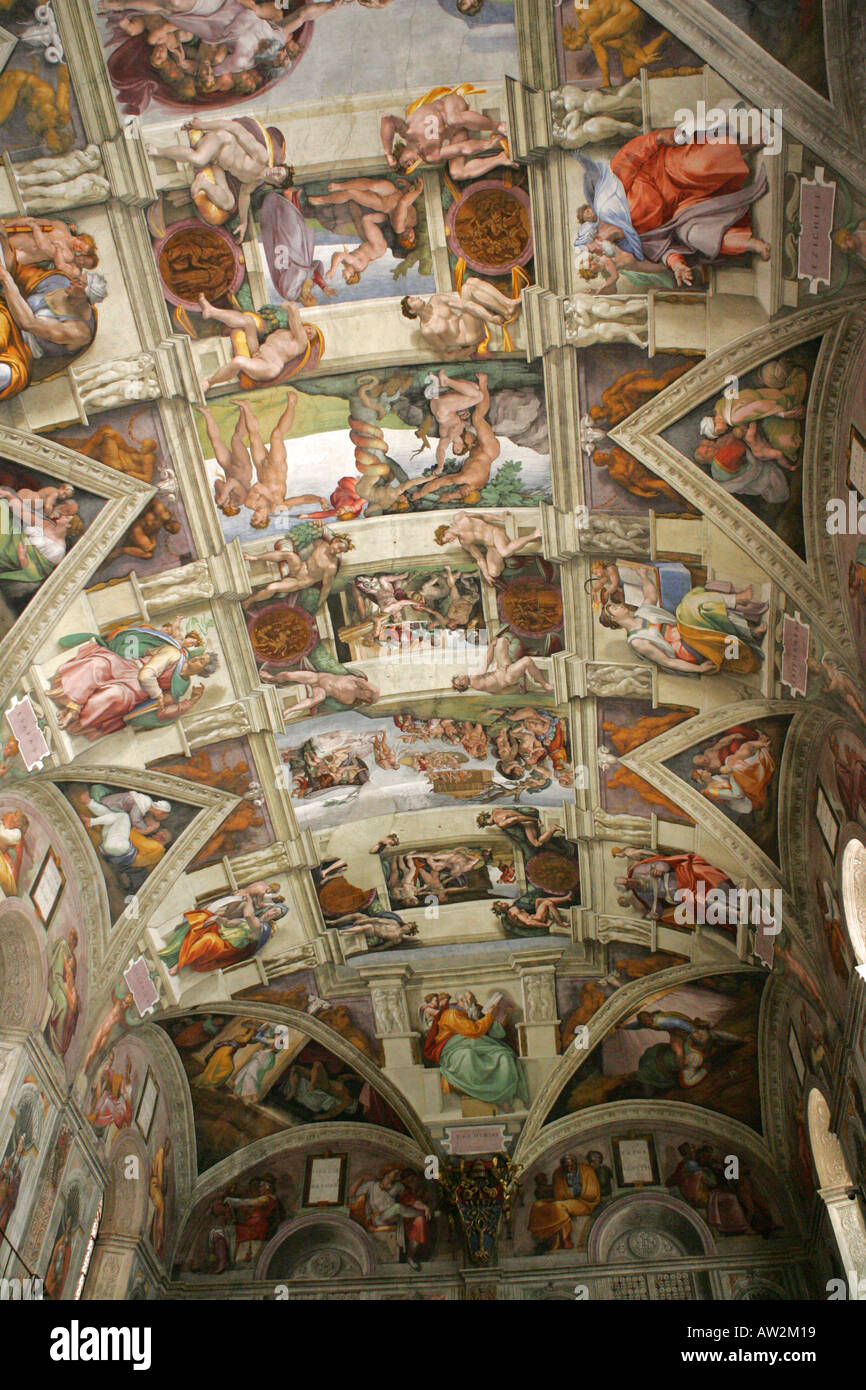 Sistine chapel michelangelo hi