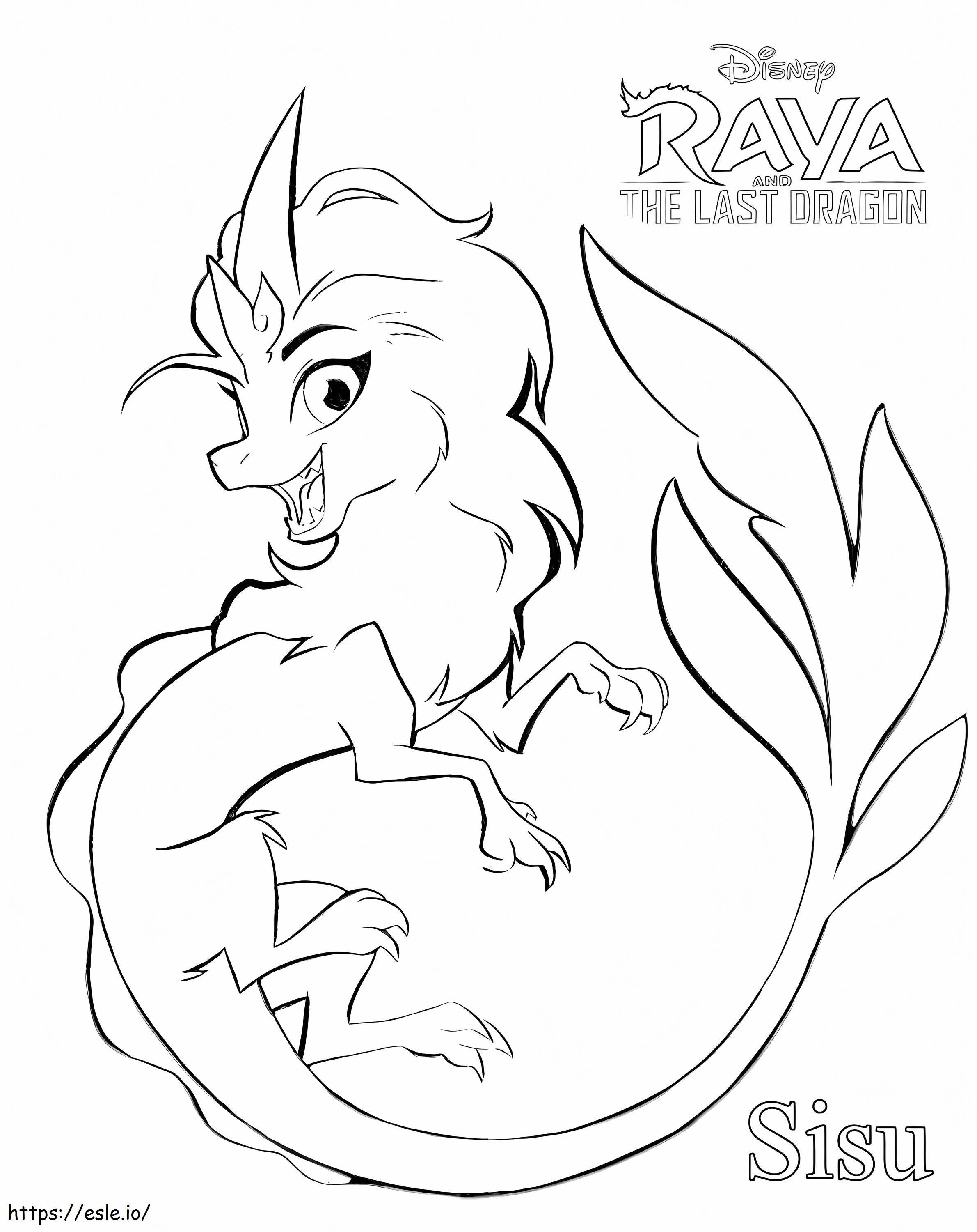 Happy sisu coloring page