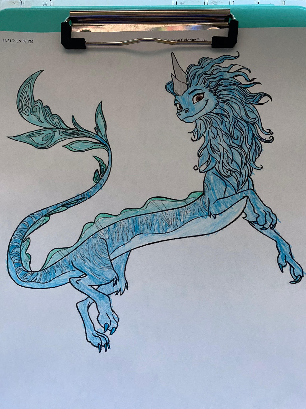 Me as a magic water dragon like sisu by oliviadragongirl on
