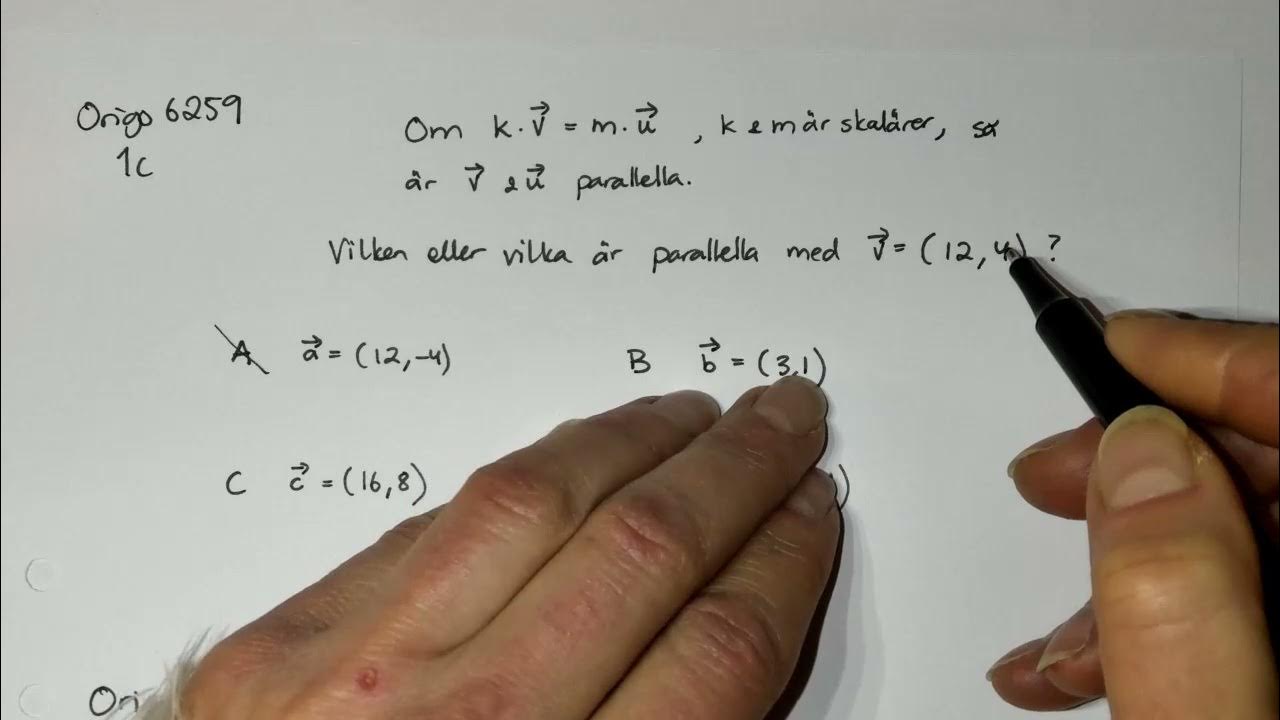 Origo ac parallella vektorer i koordinatfor
